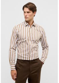 Langarmhemd Eterna "SLIM FIT", Damen, Gr. 38, Normalgr&ouml;&szlig;en, beige (taupe), Satin, 100% Baumwolle, schmal, Manschette, Hemden Langarmhemd, NON IRON (b&uuml;gelfrei)