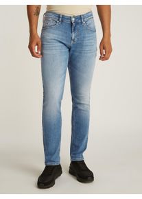 5-Pocket-Jeans Tommy Jeans "SCANTON SLIM", Herren, Gr. 30, L&auml;nge 34, blau (denim medium), Denim/Jeans, Obermaterial: 94% Baumwolle, 4% Elastomultiester, 2% Elasthan, slim fit, Jeans 5-Pocket-Jeans