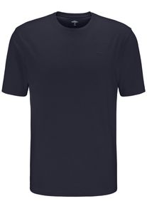 T-Shirt Fynch-Hatton "Fynch-Hatton Basic T-Shirt", Herren, Gr. M (52), blau (navy), Jersey, Obermaterial: 100% Baumwolle, bestickt, unifarben, normal h&uuml;ftbedeckend, Rundhals, abgerundeter Saum, Shirts T-Shirt, Sommershirt in unifarben, mit Logostickerei