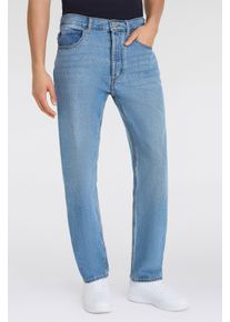 Regular-fit-Jeans HUGO BLUE "Jonah", Herren, Gr. 30, L&auml;nge 32, blau (bright blau430), Denim/Jeans, Obermaterial: 100% Baumwolle, unifarben, regular fit lang, Jeans Regular-fit-Jeans, regular fit