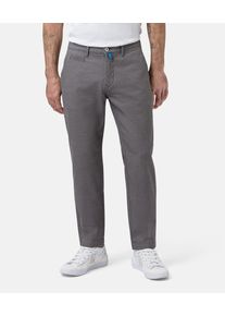 Chinohose Pierre Cardin "Lyon tapered", Herren, Gr. 32, L&auml;nge 30, grau (poppy seed), Web, Obermaterial: 96% Baumwolle, 4% Elasthan, lang, Hosen Chinohose
