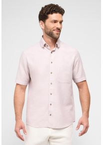 Kurzarmhemd Eterna "COMFORT FIT", Damen, Gr. 41, Normalgr&ouml;&szlig;en, sand, Twill, 59% Baumwolle, 41% Leinen, normal, Hemden Kurzarmhemd, EASY IRON (b&uuml;gelleicht)