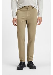 Chinohose BOSS Orange "tapered", Herren, Gr. 32, L&auml;nge 32, braun (239_light, pastel_braun), Web, Obermaterial: 97% Baumwolle, 3% Elasthan, unifarben, gerade, unten schmal lang, Hosen Chinohose, mit BOSS Logo hinten