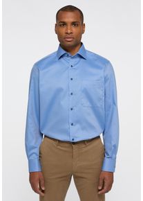 Langarmhemd Eterna "COMFORT FIT", Damen, Gr. 44, Extra verl&auml;ngerter Arm, himmelblau, 100% cotton, normal, Manschette, Hemden Langarmhemd, NON IRON (b&uuml;gelfrei)
