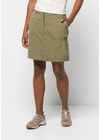 Hosenrock Jack Wolfskin "KALAHARI SKORT W", Damen, Gr. 34, gr&uuml;n (bay, leaf), 1. OBERSTOFF: 100% POLYESTER. 2. OBERSTOFF: 100% POLYAMID. Futter: 65% POLYESTER, 35% BAUMWOLLE, R&ouml;cke Hosenrock