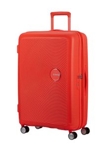 Hartschalen-Trolley American Tourister "SOUNDBOX, in verschiedenen Farben und Gr&ouml;&szlig;en", Herren, Gr. B/H/T: 51,5cm x 77cm x 29,5cm 97 l, neon orange, Polypropylen, unifarben, Koffer Hartschalen-Trolley, Reisekoffer Trolley Aufgabegep&auml;ck TSA-Zahlenschloss Volumenerweiterung