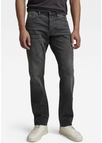 G-Star Raw Straight-Jeans G-STAR "Mosa Straight", Herren, Gr. 30, L&auml;nge 34, schwarz (worn schwarz), Denim/Jeans, Obermaterial: 99% Baumwolle, 1% Elasthan, straight fit normal, Jeans Straight-Jeans, mit hellen N&auml;hten