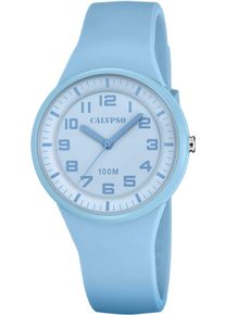 Quarzuhr Calypso Watches "Trendy", blau (hellblau), Armbanduhren, Damen, Quarzuhr, Armbanduhr, Damenuhr, analog