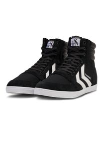 Sneaker Hummel "SLIMMER STADIL HIGH", Herren, Gr. 37, schwarz-wei&szlig; (schwarz, wei&szlig;), Leder, Textil, Schuhe Sneaker