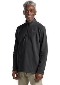 Stehkragenpullover Jack Wolfskin "TAUNUS HZ M", Herren, Gr. M (50), schwarz, Obermaterial: 100% Polyester, Pullover Stehkragenpullover