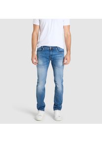 Straight-Jeans MAC "Arne Pipe", Herren, Gr. 36, L&auml;nge 30, blau (history blau used), Denim/Jeans, Obermaterial: 99% Baumwolle, 1% Elasthan, Jeans Straight-Jeans
