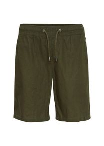 Shorts Blend "Leinenshorts BHShorts", Herren, Gr. XL, N-Gr, gr&uuml;n (forest night), Obermaterial: 55% Leinen LI. 45% Baumwolle CO., Hosen Shorts