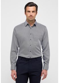 Langarmhemd Eterna "MODERN FIT", Damen, Gr. 38, Normalgr&ouml;&szlig;en, grau, Twill, 100% Baumwolle, tailliert, Manschette, Hemden Langarmhemd, NON IRON (b&uuml;gelfrei)
