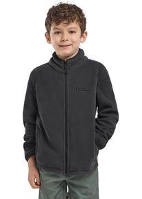 Fleecejacke Jack Wolfskin "TAUNUS JACKET K", Kinder, Gr. 92, schwarz (granite, schwarz), Obermaterial: 100% POLYESTER. Futter:100% POLYESTER, Jacken Fleecejacke