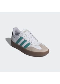 Sneaker adidas Sportswear "BARREDA", Damen, Gr. 39, wei&szlig; (cloud wei&szlig;, powder teal, wonder aluminium), Leder, Synthetik, Schuhe Sneaker, inspiriert vom Design des adidas handball spezial