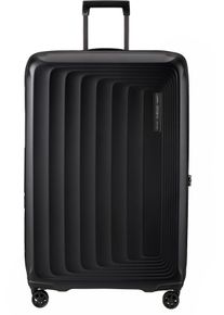 Hartschalen-Trolley Samsonite "NUON, verschiedene Gr&ouml;&szlig;en und Farben", Damen, Gr. B/H/T: 53cm x 81cm x 31cm 125 l, schwarz (matt graphite), Polycarbonat, unifarben, Koffer Hartschalen-Trolley, Hartschalen-Koffer TSA-Zahlenschloss Volumenerweiterung bei S/XL