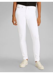 Skinny-fit-Jeans Calvin Klein Jeans "MID RISE SKINNY", Damen, Gr. 27, L&auml;nge 32, blau (denim light), Denim/Jeans, Obermaterial: 98% Baumwolle, 2% Elasthan, unifarben, skinny fit lang, Jeans Skinny-fit-Jeans, in cooler Waschung