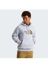 Kapuzensweatshirt The North Face "M DREW PEAK REGULAR HOODIE", Herren, Gr. M, tnf light grau heather, new taupe gr&uuml;n, Sweatware, Obermaterial: 74% Baumwolle, 26% Polyester, Rippb&uuml;ndchen, Sweatshirts Kapuzensweatshirt, mit K&auml;ngurutasche, mit regulierbarer Kapuze, sportlicher Stil