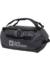 Reisetasche Jack Wolfskin "ALL-IN DUFFLE 45", M&auml;dchen, grau (phantom), Obermaterial: 100% Polyester, Taschen Reisetasche, mit abnehmbarem Schulterriemen, mit Innentaschen, mit Packsack