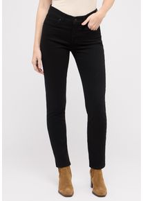 Straight-Jeans Angels "CICI", Damen, Gr. 46, L&auml;nge 32, schwarz, Denim/Jeans, Obermaterial: 92% Baumwolle, 6% Polyester, 2% Elasthan, slim fit, Jeans Straight-Jeans, Straight-Schnitt, Slim fit Passform, aus Baumwollmischung