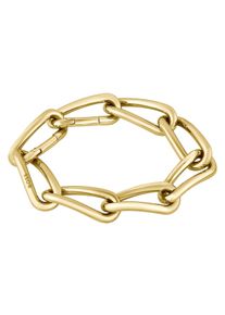 Armband BOSS "Schmuck Edelstahl Armschmuck Fantasiekette MELYA", gold (gelbgoldfarben), Armb&auml;nder, Damen, 21,5cm, Edelstahl, Armband