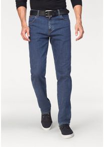 Gerade Jeans Wrangler "Texas", Herren, Gr. 46, L&auml;nge 34, grau (schwarz, stone), Denim/Jeans, Obermaterial: 99% Baumwolle, 1% Elasthan, Basic, regular fit lang, Jeans Gerade Jeans