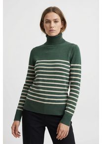 Rollkragenpullover Saint Tropez "MilaSZ St. Rollneck", Damen, Gr. M, braun (june braun rice stripe), Strick, Obermaterial: 80% Viskose, 20% Polyacryl, gestreift, regular fit normal, Pullover Rollkragenpullover