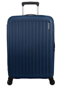 Hartschalen-Trolley American Tourister "REJOY, verschiedene Gr&ouml;&szlig;en und Farben", Damen, Gr. B/H/T: 47cm x 68cm x 26cm 66 l, blau (navy blau), Polypropylen, unifarben, Koffer Hartschalen-Trolley, Hartschalen-Koffer personalisierbar versenktes TSA-Schloss