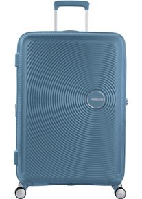 Hartschalen-Trolley American Tourister "SOUNDBOX, in verschiedenen Farben und Gr&ouml;&szlig;en", Herren, Gr. B/H/T: 51,5cm x 77cm x 29,5cm 97 l, blau (stone blau), Polypropylen, unifarben, Koffer Hartschalen-Trolley, Reisekoffer Trolley Aufgabegep&auml;ck TSA-Zahlenschloss Volumenerweiterung