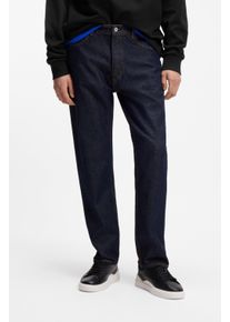 Regular-fit-Jeans HUGO BLUE "Jonah", Herren, Gr. 29, L&auml;nge 34, blau (dunkelblau401), Denim/Jeans, Obermaterial: 100% Baumwolle, unifarben, regular fit lang, Jeans Regular-fit-Jeans, regular fit