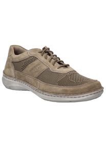 Schn&uuml;rschuh Josef Seibel "New Anvers 12", Herren, Gr. 40, grau (taupe), Leder, Textil, Schuhe Schn&uuml;rschuh, Komfortschuh, Sneaker, Halbschuh in Weite K (sehr weit)