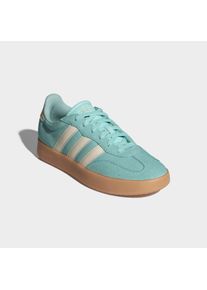 Sneaker adidas Sportswear "BARREDA", Damen, Gr. 37, wei&szlig; (semi flash aqua, wonder wei&szlig;, gum10), Leder, Synthetik, Schuhe Sneaker, inspiriert vom Design des adidas handball spezial, Topseller
