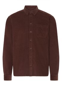 Langarmhemd Blend "Langarmhemd BHDEMIR", Herren, Gr. S, N-Gr, braun (chicory coffee), Obermaterial: 100% Baumwolle CO., Hemden Langarmhemd