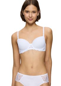 B&uuml;gel-BH Triumph "Modern Finesse WP", Damen, Gr. 75, Cup B, wei&szlig;, Microtouch, Obermaterial: 69% Polyester, 16% Polyamid, 15% Elasthan, unifarben, BHs B&uuml;gel-BH, mit Spitzendetails, leicht gepolsterte Cups, verstellbare Tr&auml;ger