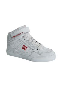 Sneaker DC Shoes "Pure High-Top EV", M&auml;dchen, Gr. 13,5(31), rot (grau, rot), Obermaterial:Obermaterial: Leder / Futter: Textil / Au&szlig;ensohle: Gummi;, Schuhe Sneaker