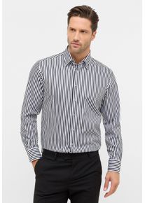 Langarmhemd Eterna "MODERN FIT", Herren, Gr. 39, Normalgr&ouml;&szlig;en, schwarz, Satin, 100% Baumwolle, tailliert, Manschette, Hemden Langarmhemd, NON IRON (b&uuml;gelfrei)