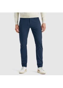 PME-Legend Chinohose PME LEGEND "TWIN WASP CHINO LEFT HAND STRETCH TWILL", Herren, Gr. 30, L&auml;nge 32, blau (salute), Canvas, Obermaterial: 98% Baumwolle, 2% Elasthan, unifarben, regular fit kn&ouml;chellang, Hosen Chinohose, mit Taschen