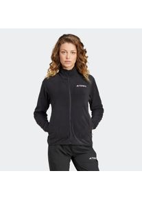 Fleecejacke adidas terrex "MULTI", Damen, Gr. XL, schwarz, Obermaterial: 100% Polyester, normal, Jacken Fleecejacke