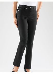 5-Pocket-Jeans Casual Looks, Damen, Gr. 46, Normalgr&ouml;&szlig;en, schwarz, 98% Baumwolle, 2% Elasthan, unifarben, lang, Jeans 5-Pocket-Jeans