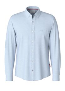 JOOP! Langarmhemd JOOP JEANS "Haven3-W", Herren, Gr. XXL, N-Gr, blau (pastel blau), Web, Obermaterial: 100% Baumwolle, clean, unifarben, klassisch normal, Rundhals, mit Riegel,&Auml;rmel mit &Auml;rmelschlitz eckige 1-Knopf-Manschette mit Kn&ouml;pfen,mit Schlitz, Hemden Langarmhemd, mit Button-down-Kragen