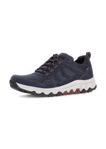 Sneaker ROLLINGSOFT, Herren, Gr. 11,5 (46,5), blau (dunkelblau), Mesh, Nubukleder, unifarben, Schuhe Sneaker, Schn&uuml;rschuh, Halbschuh, Komfortschuh in Bequemweite G (= weit)