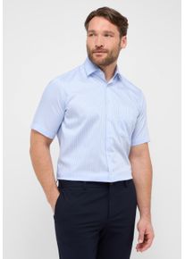 Kurzarmhemd Eterna "COMFORT FIT", Damen, Gr. 41, Normalgr&ouml;&szlig;en, blau (hellblau), Twill, 100% Baumwolle, normal, Hemden Kurzarmhemd, NON IRON (b&uuml;gelfrei)