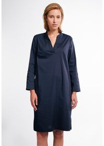 Hemdblusenkleid Eterna "LOOSE FIT", Damen, Gr. 46, Normalgr&ouml;&szlig;en, blau (navy), 74% cotton, 3% Elasthan, 23% Polyamid, normal, Kleider Hemdblusenkleid