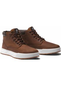 Schn&uuml;rboots Timberland "MAPLE GROVEMID LACE UP SNEAKER", Herren, Gr. 43,5, braun (dunkelbraun), Leder, Schuhe Schn&uuml;rboots, Winterschuhe, Sneakerboots, Winterboots