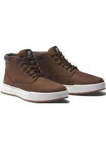 Schn&uuml;rboots Timberland "MAPLE GROVEMID LACE UP SNEAKER", Herren, Gr. 41,5, braun (dunkelbraun), Leder, Schuhe Schn&uuml;rboots, Winterschuhe, Sneakerboots, Winterboots
