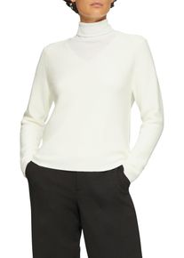 Strickpullover s.Oliver, Damen, Gr. 46, wei&szlig; (sanftes wei&szlig;), Strick, Obermaterial: 60% Baumwolle, 40% Polyacryl, unifarben, gerade h&uuml;ftbedeckend, V-Ausschnitt, Pullover Strickpullover, mit V-Ausschnitt