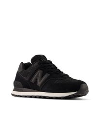 Sneaker New Balance "WL574", Damen, Gr. 37, schwarz, metall, Leder, Schuhe Sneaker