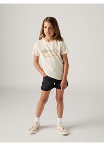 Jeansshorts LEVI'S KIDS "LVG GIRLFRIEND SHORTS", Jungen, Gr. 16 (164), N-Gr, high roller, Denim/Jeans, Obermaterial: 69% Baumwolle, 30% Polyester, 1% Elasthan, Jeans Jeansshorts, for GIRLS