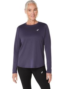 Laufshirt asics "asics CORE LS TOP", Damen, Gr. XS, indigo fog, Obermaterial: 100% Polyester, Shirts Laufshirt, lang&auml;rmlig, mit reflektierenden Details, f&uuml;r Training und Laufen