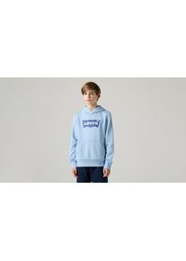 Kapuzensweatshirt LEVI'S KIDS "LVB BATWING PULLOVER HOODIE", Jungen, Gr. 14 (164), chambray blau levi's, Sweatware, Obermaterial: 60% Baumwolle, 40% Polyester, Basic schmal h&uuml;ftlang, Rippb&uuml;ndchen, Sweatshirts Kapuzensweatshirt, for BOYS